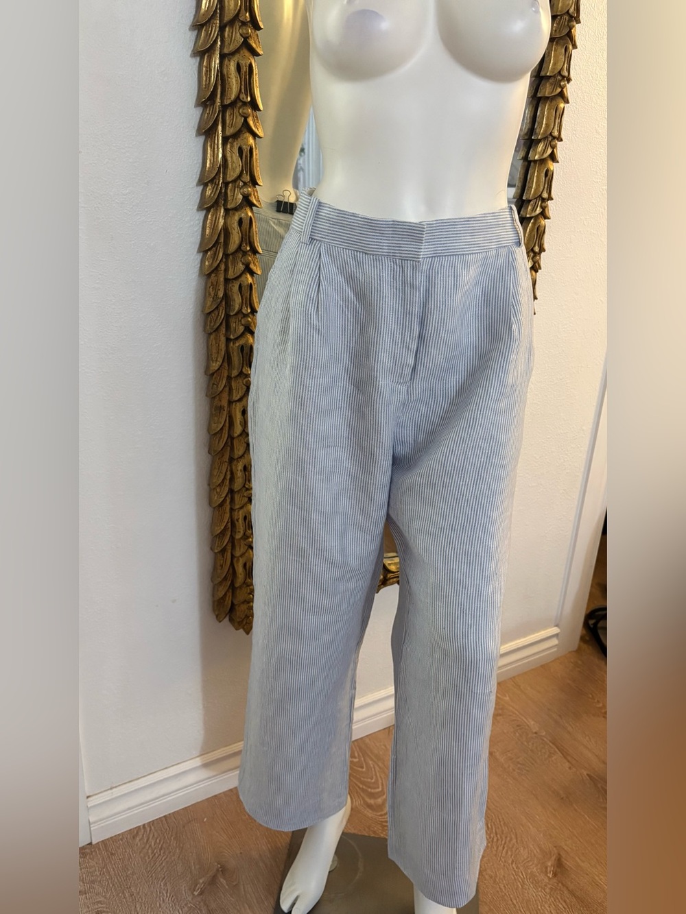 Banana Republic high waisted/Wide leg/ Linen Pants/ Size 10p
